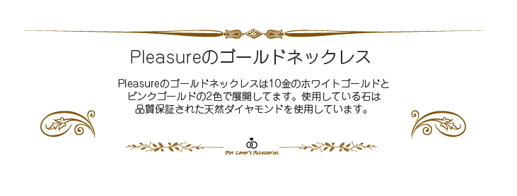 【Pleasure】のゴールドネックレス